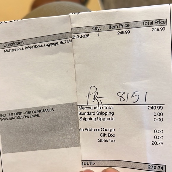 Michael Kors Boots Luggage 7.5 - Picture 5 of 6